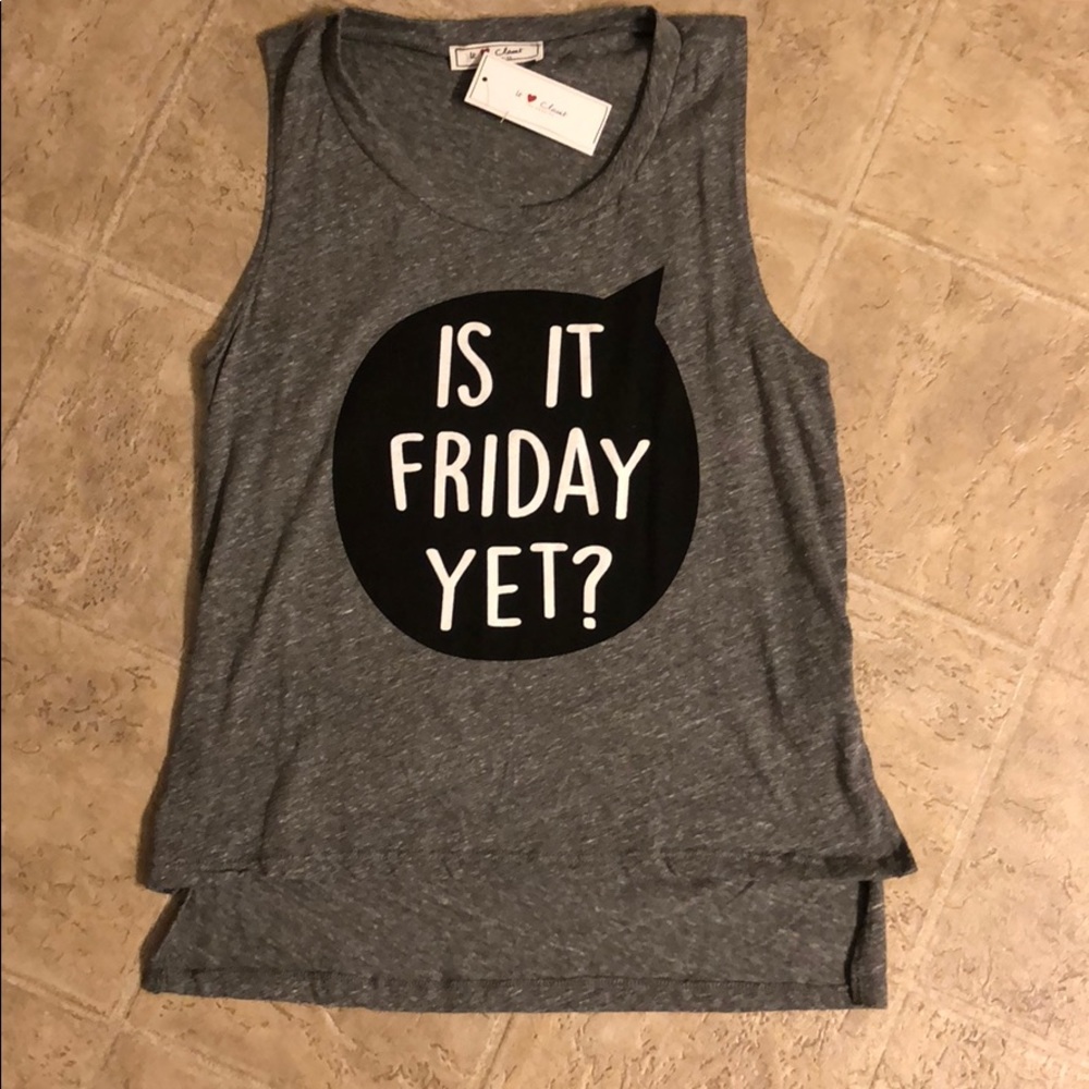 Sleeveless Tee from boutique at the beach.
